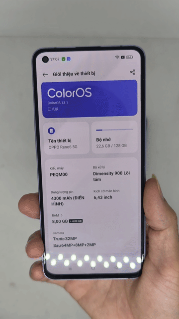 OPPO Reno6 5G Tím 8/128GB, 12/256. Mua bán Điện thoại tại Quận Thanh Xuân Hà Nội được đăng bởi Đỗ Mạnh Nhuận hình 1