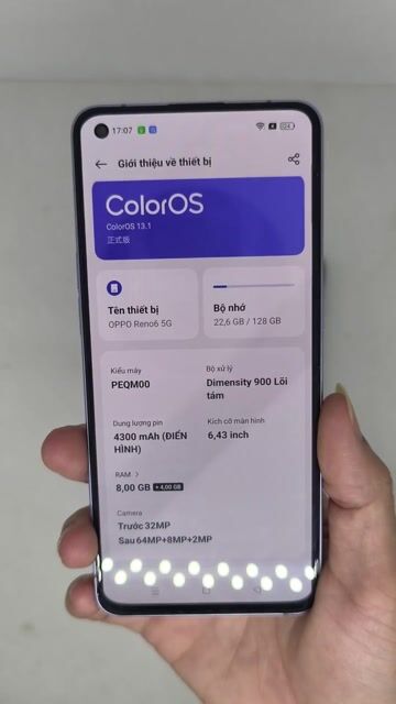 OPPO Reno6 5G Tím 8/128GB, 12/256. Mua bán Điện thoại tại Quận Thanh Xuân Hà Nội được đăng bởi Đỗ Mạnh Nhuận hình 1