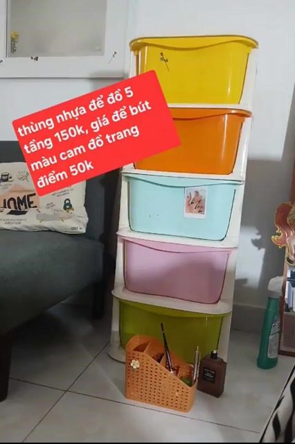pass lại một số đồ nhựa màu. Mua bán Nội thất, đồ gia dụng khác tại Huyện Cần Giuộc Long An được đăng bởi Huong Phạm T  hình 1