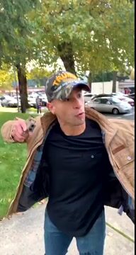 Angry Trump Supporter Pulls Out the Strap on a Bunch of Kids