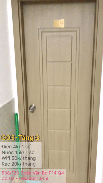 Cho thuê Phòng trọ Quận 4 Tp Hồ Chí Minh diện tích 12 m² giá 3,2 triệu/tháng