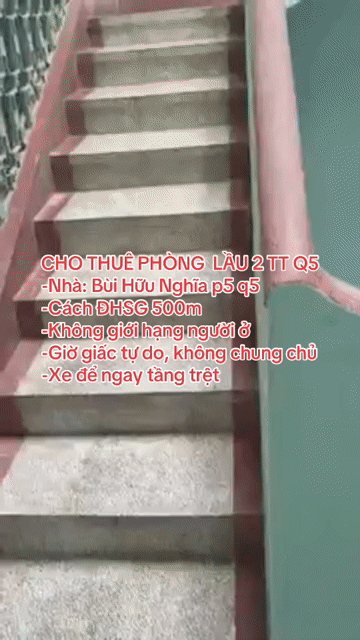 Cho thuê Phòng trọ Quận 5 Tp Hồ Chí Minh diện tích 20 m² giá 3 triệu/tháng
