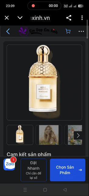 Nước hoa Guerlain Aqua Allegoria Nữ 125ml. Mua bán Nước hoa tại Huyện Hóc Môn Tp Hồ Chí Minh được đăng bởi Tieu Thi Van Ha hình 1