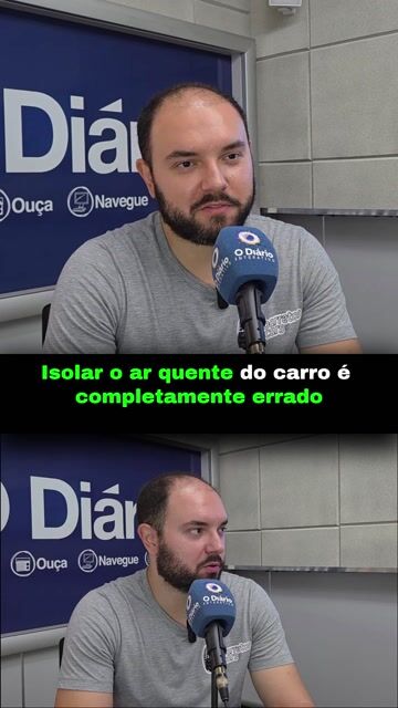 Isolar o ar quente do carro é completamente errado