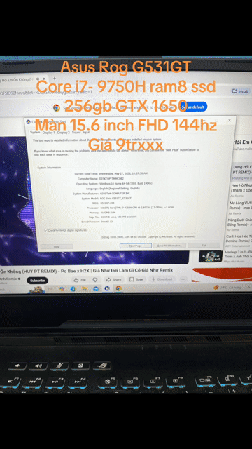 MSI GX63VR trước new gần 100 củ giờ rất rẻ card 8G. Mua bán Laptop tại Quận Hà Đông Hà Nội được đăng bởi Mai duy Luong hình 1