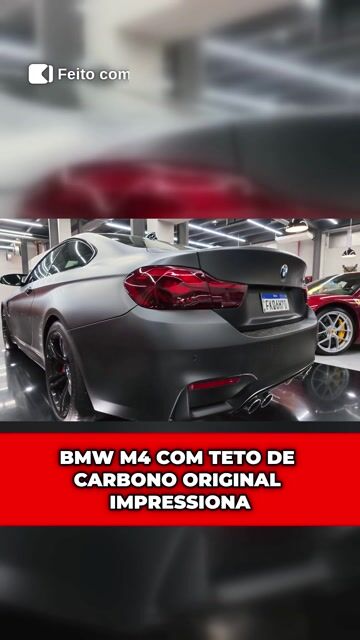 BMW M4 COM TETO DE CARBONO ORIGINAL IMPRESSIONA