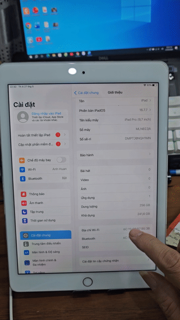 Apple iPad Pro 9.7 inch 256GB Bạc. Mua bán Máy tính bảng tại Thị xã Bến Cát Bình Dương được đăng bởi Hung Nguyen hình 1