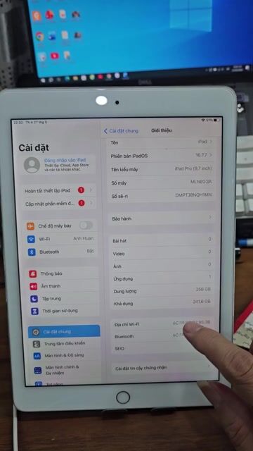 Apple iPad Pro 9.7 inch 256GB Bạc. Mua bán Máy tính bảng tại Thị xã Bến Cát Bình Dương được đăng bởi Hung Nguyen hình 1