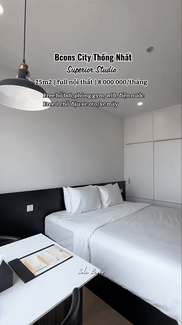 Cho thuê Căn hộ Chung cư Bcons City Thành phố Dĩ An Bình Dương diện tích 25 m² giá 8 triệu/tháng