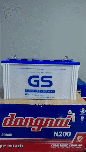 Ắc quy nước GS N100 12V 100Ah. Mua bán Phụ tùng xe tại Quận 8 Tp Hồ Chí Minh được đăng bởi ắc quy Khang Lợi hình 1