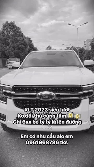 Ford Ranger XLT AT 4x4 2023 Trắng Tự động. Mua bán Ô tô tại Thành phố Thanh Hóa Thanh Hóa được đăng bởi Tên chưa cung cấp hình 1