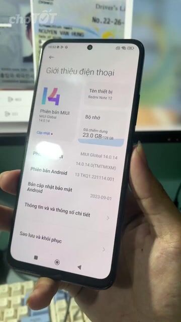 Xiaomi Redmi Note 12 128GB Zin. Mua bán Điện thoại tại Quận 4 Tp Hồ Chí Minh được đăng bởi Quốc Đạt 888 hình 1