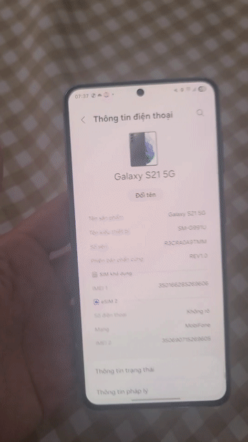 Samsung Galaxy S21 5G 128GB Đen. Mua bán Điện thoại tại Quận 7 Tp Hồ Chí Minh được đăng bởi lap hình 1
