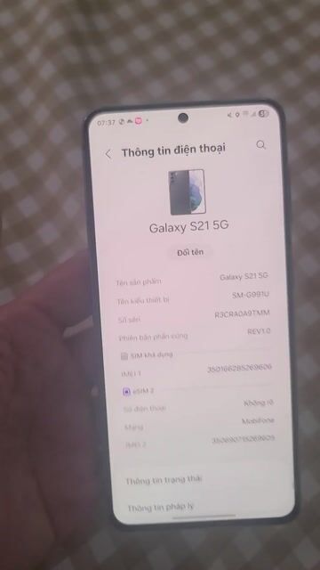 Samsung Galaxy S21 5G 128GB Đen. Mua bán Điện thoại tại Quận 7 Tp Hồ Chí Minh được đăng bởi lap hình 1