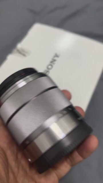 Ống kính Sony E-mount 18-55 Bạc. Mua bán Máy ảnh, Máy quay tại Quận Bình Thạnh Tp Hồ Chí Minh được đăng bởi Duc Anh hình 1
