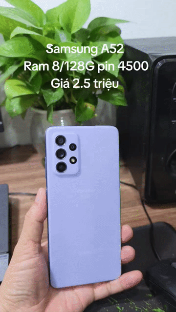 Samsung A52 128GB màn zin còn Vân tay màn, Face ID. Mua bán Điện thoại tại Quận Hà Đông Hà Nội được đăng bởi Shop Điện Thoại Cũ Zin hình 1