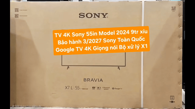 TV 4K Sony 55X77L 55in 4K Google TV BảoHành 3/2027. Mua bán Tivi, Âm thanh tại Quận 8 Tp Hồ Chí Minh được đăng bởi Nguyen nguyen hình 1