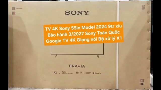 TV 4K Sony 55X77L 55in 4K Google TV BảoHành 3/2027. Mua bán Tivi, Âm thanh tại Quận 8 Tp Hồ Chí Minh được đăng bởi Nguyen nguyen hình 1