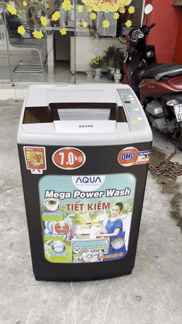 Máy giặt Sanyo Aqua 7.0kg Đen, Xám. Mua bán Máy giặt tại Quận Bình Tân Tp Hồ Chí Minh được đăng bởi Điện Lạnh Gia Việt  hình 1