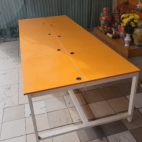Bàn họp Gỗ MDF Sắt Cam 1m2x3m2 thanh lý mới 90%. Mua bán Đồ dùng văn phòng tại Quận Bình Thạnh Tp Hồ Chí Minh được đăng bởi Kho Nội thất Cũ Mới Phú Nhàn hình 1