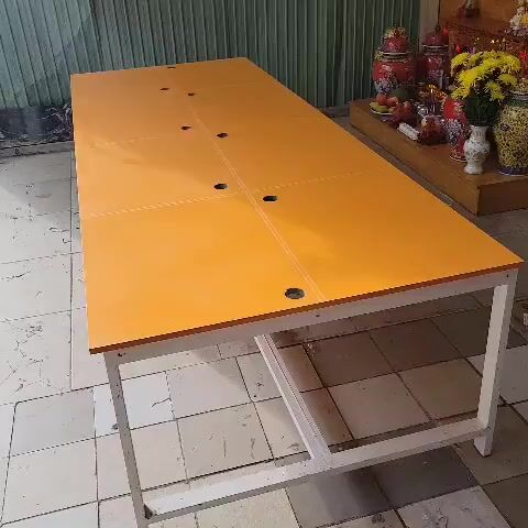 Bàn họp Gỗ MDF Sắt Cam 1m2x3m2 thanh lý mới 90%. Mua bán Đồ dùng văn phòng tại Quận Bình Thạnh Tp Hồ Chí Minh được đăng bởi Kho Nội thất Cũ Mới Phú Nhàn hình 1