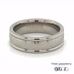 7mm Bark Pattern Titanium Wedding Ring 360 video three