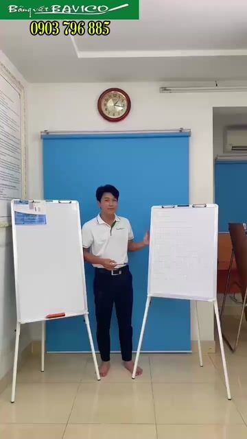 Bảng flipchart PolyTaiwan KT 100x60cm. Mua bán Đồ dùng văn phòng tại Quận 12 Tp Hồ Chí Minh được đăng bởi BẢNG VIẾT BAVICO  hình 1