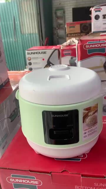 Nồi cơm điện mini Sunhouse SHD8200 Xanh lá. Mua bán Bếp, lò, đồ điện nhà bếp tại Quận Hà Đông Hà Nội được đăng bởi Điện Máy Dũng Phượng hình 1