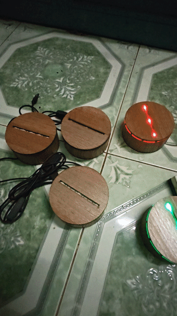 thanh lý 75 cáiĐế đèn LED Gỗ MDF chỉnh rgb app QR. Mua bán Đèn tại Thị xã Phú Mỹ Bà Rịa - Vũng Tàu được đăng bởi cong hình 1