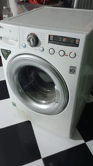 Máy giặt sấy LG Trắng 13/7kg Giặt nước nóng. Mua bán Máy giặt tại Quận Tân Phú Tp Hồ Chí Minh được đăng bởi Điện Tử Quách Điêu hình 1