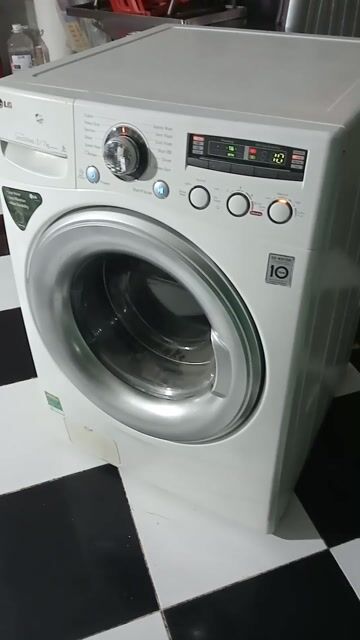 Máy giặt sấy LG Trắng 13/7kg Giặt nước nóng. Mua bán Máy giặt tại Quận Tân Phú Tp Hồ Chí Minh được đăng bởi Điện Tử Quách Điêu hình 1