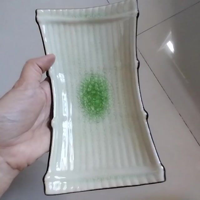 Đĩa gốm Nhật Bản men xanh rạn. Mua bán Dụng cụ nhà bếp tại Huyện Nhà Bè Tp Hồ Chí Minh được đăng bởi COCO  hình 1