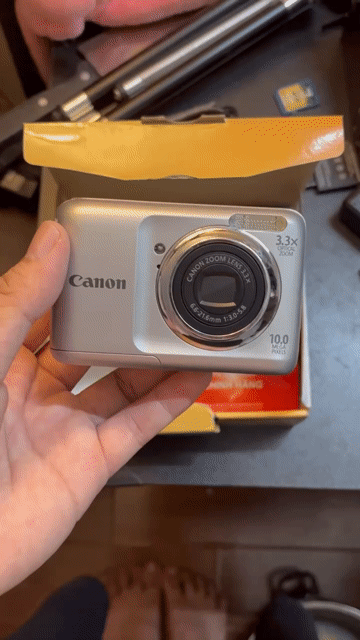 Máy ảnh Canon PowerShot A800 Bạc mới 100%. Mua bán Máy ảnh, Máy quay tại Quận Hoàng Mai Hà Nội được đăng bởi trần xuân lương hình 1