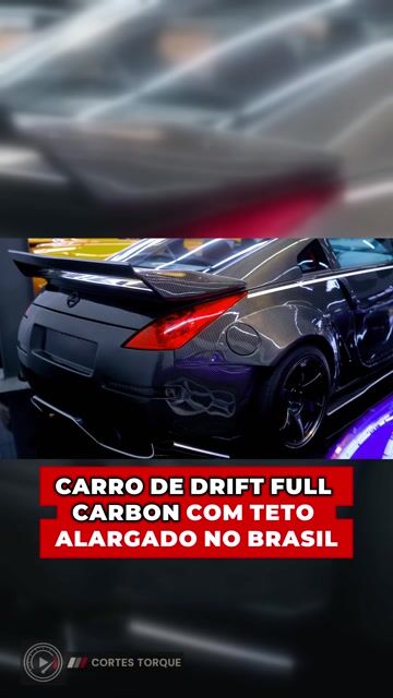 Carro de drift full carbon com teto alargado feito no Brasil
