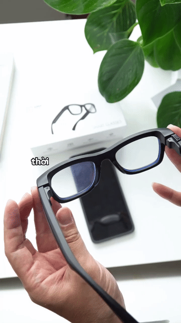 Kính thông minh Shimono E9 Đen. Mua bán Thiết bị đeo thông minh tại Quận Cẩm Lệ Đà Nẵng được đăng bởi Trần Duy Đan hình 1