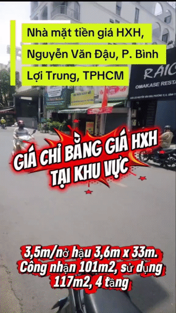 Mua bán Nhà ở Quận Bình Thạnh Tp Hồ Chí Minh diện tích 117 m² giá 17,99 tỷ
