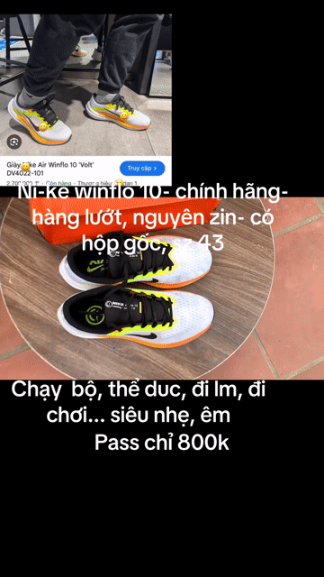 Giày chạy bộ Nike Winflo 10 Nam. Mua bán Giày dép tại Huyện Phúc Thọ Hà Nội được đăng bởi Bon Shoes hình 1