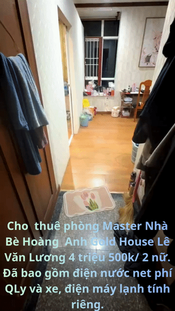 Cho thuê Căn hộ Chung cư Hoàng Anh Gold House (Hoàng Anh An Tiến) Huyện Nhà Bè Tp Hồ Chí Minh diện tích 40 m² giá 4,5 triệu/tháng