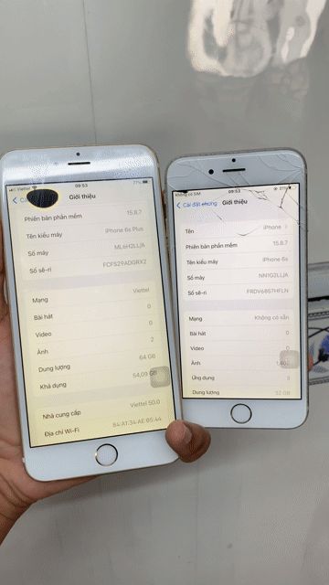 Cặp iphone 6s plus 64gb, 6s 32gb chữa cháy ngon. Mua bán Điện thoại tại Quận 12 Tp Hồ Chí Minh được đăng bởi Tính hình 1