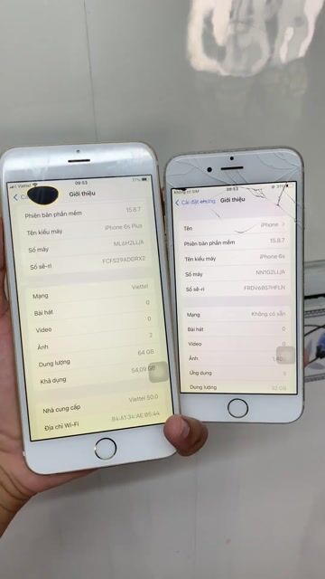 Cặp iphone 6s plus 64gb, 6s 32gb chữa cháy ngon. Mua bán Điện thoại tại Quận 12 Tp Hồ Chí Minh được đăng bởi Tính hình 1