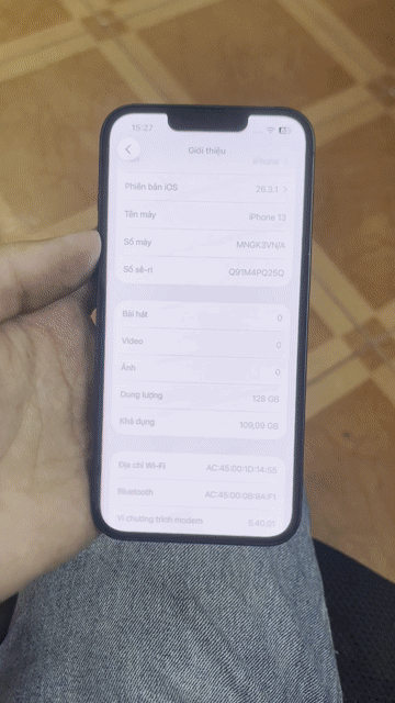 13T128Gb zin full chức năng bao check test. Mua bán Điện thoại tại Quận Hà Đông Hà Nội được đăng bởi  Trần Minh hình 1