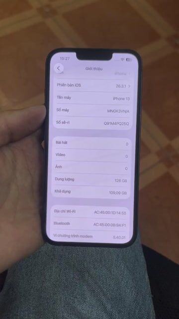 13T128Gb zin full chức năng bao check test. Mua bán Điện thoại tại Quận Hà Đông Hà Nội được đăng bởi  Trần Minh hình 1