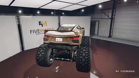 FIVEM Coquette D102 | Monster Truck Sports Car Add-On | Custom Suspension | Big Wheels | Interior & Exterior | Add-On | Optimized | Fivem Ready | High Quality, video preview