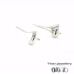 Silver Tapered Droplet Earrings 360 video