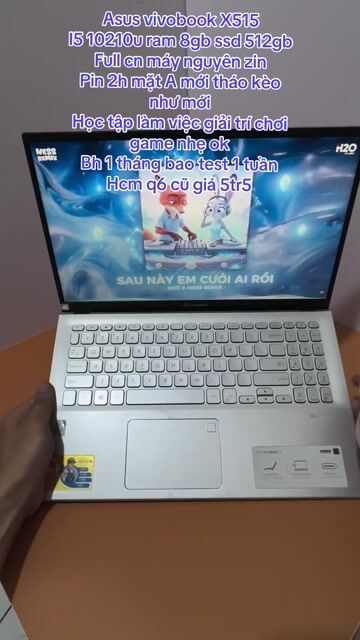 Asus Vivobook X515 i5-10210U 8GB/512GB Bạc. Mua bán Laptop tại Quận 6 Tp Hồ Chí Minh được đăng bởi Máy Tính Bảo Ngọc hình 1