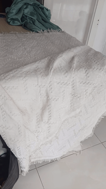 Khăn phủ sofa Cotton Linen Kem 180x130cm. Mua bán Nội thất, đồ gia dụng khác tại Quận 10 Tp Hồ Chí Minh được đăng bởi Numberoanh hình 1