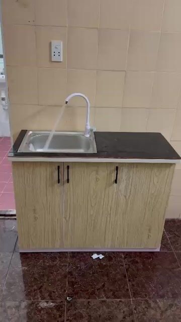 TỦ BẾP DI ĐỘNG 1M05 SẴN BỒN ĐƠN MẶT GẠCH MEN. Mua bán Tủ, kệ gia đình tại Thành phố Dĩ An Bình Dương được đăng bởi Tủ nhựa đài loan hoàng quân hình 1