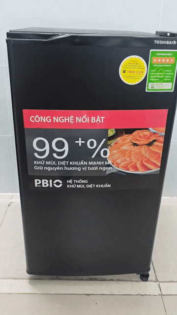 Tủ lạnh mini Toshiba 70 lít Đen. Mua bán Tủ lạnh tại Huyện Hóc Môn Tp Hồ Chí Minh được đăng bởi ĐIỆN LẠNH HẢI DI HÓC MÔN hình 1