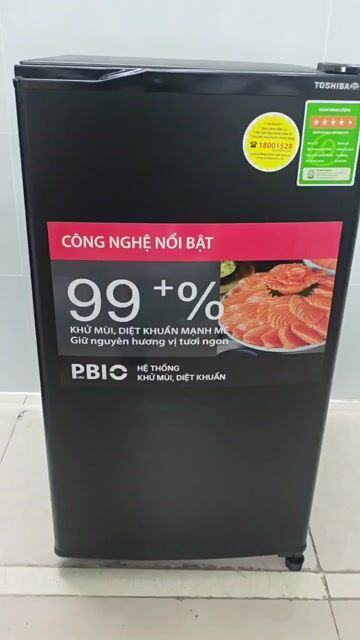 Tủ lạnh mini Toshiba 70 lít Đen. Mua bán Tủ lạnh tại Huyện Hóc Môn Tp Hồ Chí Minh được đăng bởi ĐIỆN LẠNH HẢI DI HÓC MÔN hình 1
