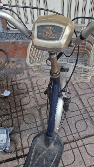 Xe đạp điện Yamaha Xanh Đèn còi đầy đủ. Mua bán Xe đạp tại Quận Long Biên Hà Nội được đăng bởi luule hình 1
